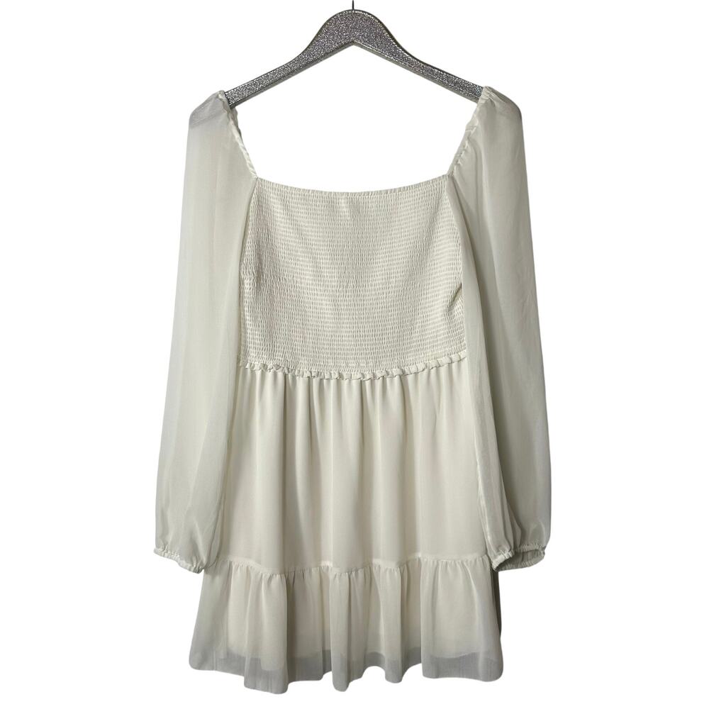 Wilfred Tempest Mini Dress Smocked Chiffon